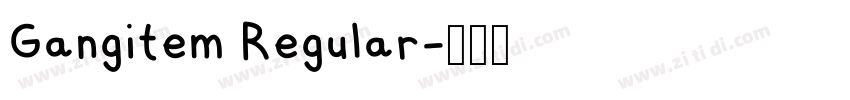 Gangitem Regular字体转换
